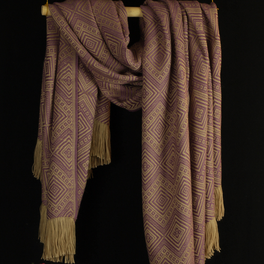 purple alpaca blanket throw scarf