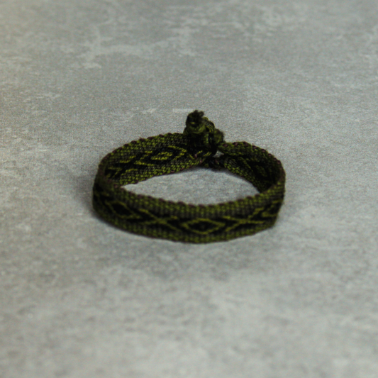 green alpaca bracelet